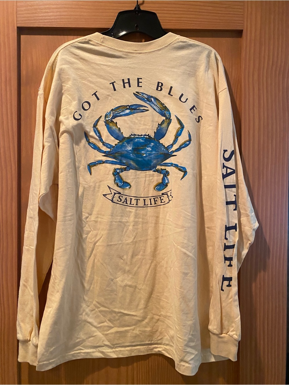 Salt Life Men’s Long Sleeve Crew Neck Got The Blues T-Shirt NWT Size Large